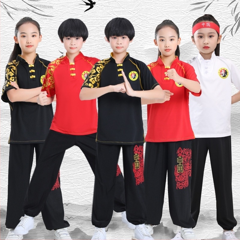 Dječji trening kostim za Wushu – Unisex odjevni komad za izvedbu, 100% najlon pletenina, cjelogodišnji, podrijetlo Shandong