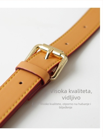 Remen za torbu/rameni, od mikrovlaknenog kože, olakšanje tereta, jednobojni uzorak, jesen 2024