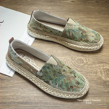 Muške platnene Slip-On tenisice, prozračne, protuklizni potplat, gornji dio od platna, gumeni đon, ljeto