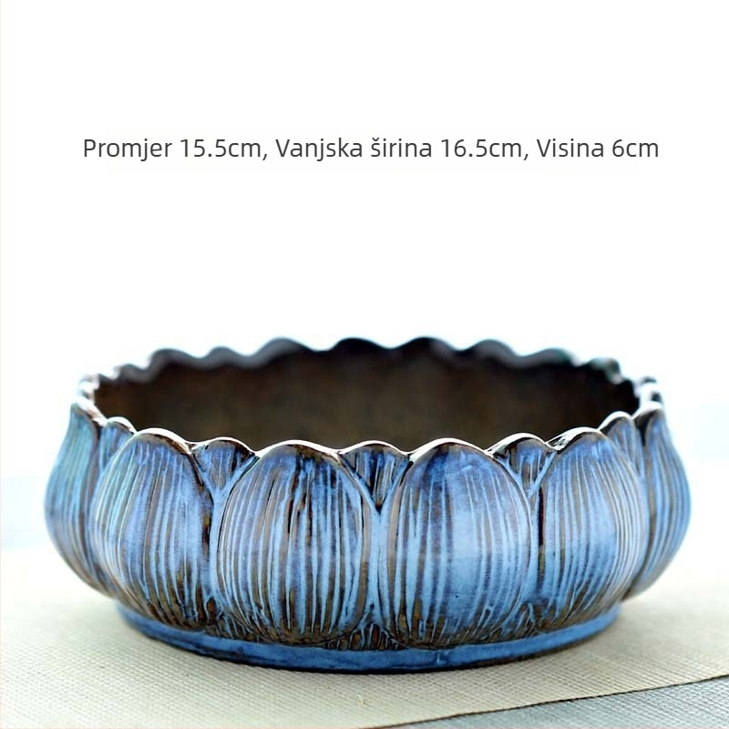 Keramička saksija za hidroponske biljke, podna, klasični stil, kućno vrtlarstvo