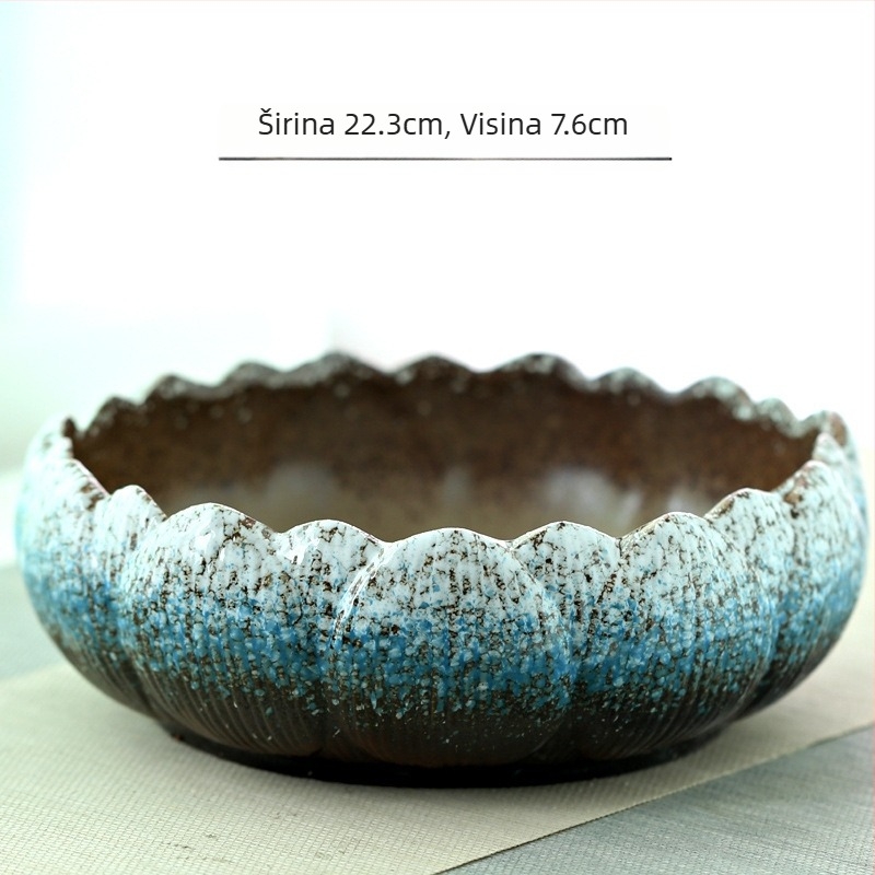 Keramička saksija za hidroponske biljke, podna, klasični stil, kućno vrtlarstvo