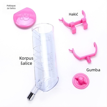 Automatska viseća posuda za vodu za kućne ljubimce — plastična, marka Dog overlord, za pse i mačke