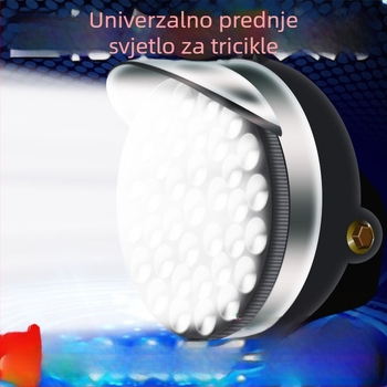 LED prednje svjetlo za električni tricikl – ultra sjajno LED svjetlo, prednje, kompatibilno s 12V/48V/60V