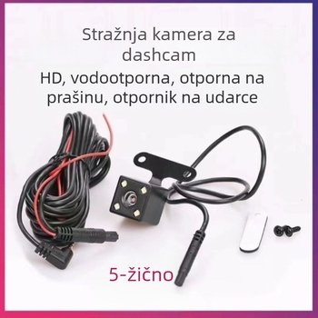 Univerzalna stražnja kamera s 5-pinskim konektorom za auto DVR — HD noćni pogled, vodootporna