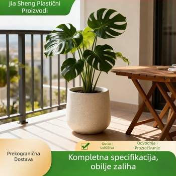 Plastična posuda za cvijeće, podni model, pogodna za ured i kućnu dekoraciju, prozračna, biološki razgradiva, otporna na koroziju