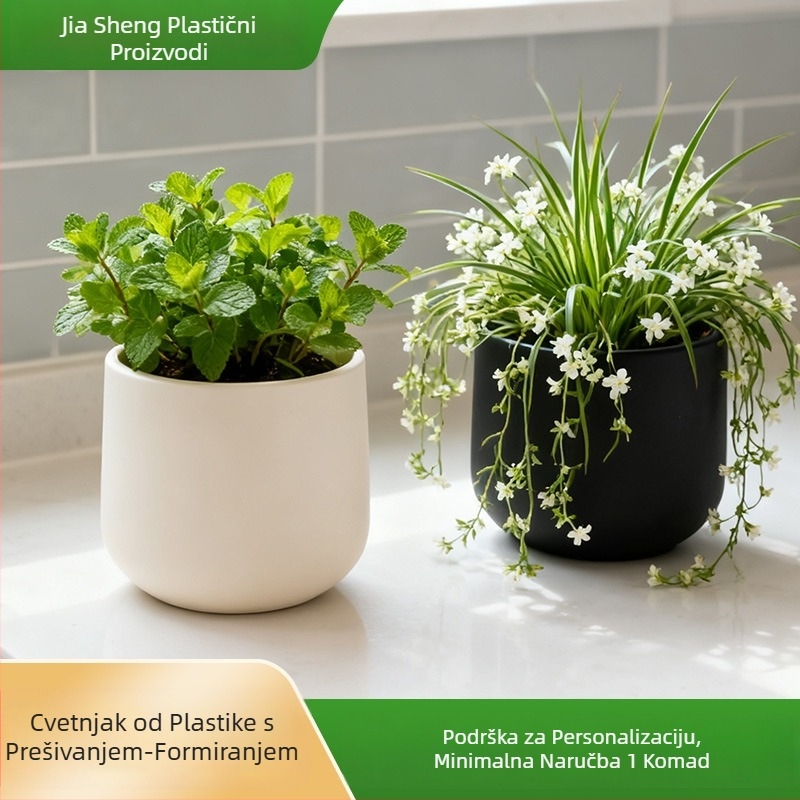 Plastična posuda za cvijeće, podni model, pogodna za ured i kućnu dekoraciju, prozračna, biološki razgradiva, otporna na koroziju