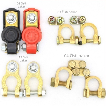 Baterijska terminalna svorka, od čistog bakra, model H2/y03/a3/c4/c3/d2/k1, marka Lin junwang