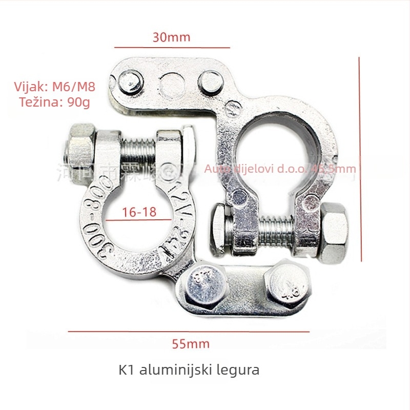 Baterijska terminalna svorka, od čistog bakra, model H2/y03/a3/c4/c3/d2/k1, marka Lin junwang