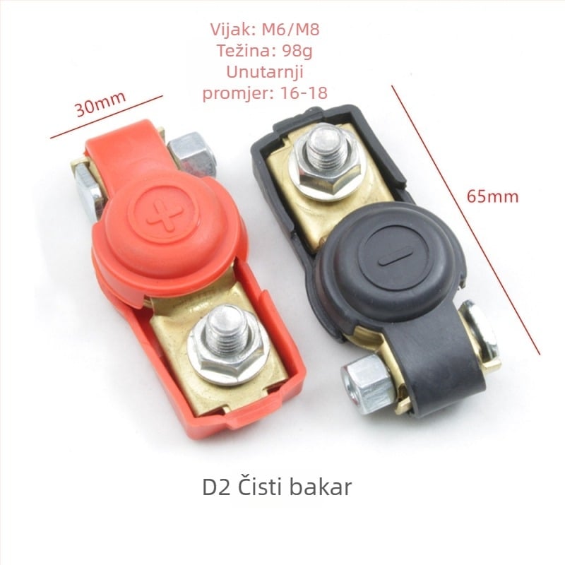 Baterijska terminalna svorka, od čistog bakra, model H2/y03/a3/c4/c3/d2/k1, marka Lin junwang