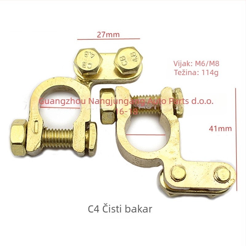 Baterijska terminalna svorka, od čistog bakra, model H2/y03/a3/c4/c3/d2/k1, marka Lin junwang
