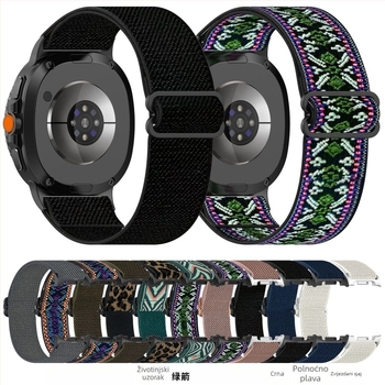 Elastična najlonska narukvica za Samsung Watch8 i Galaxy Watch8 Classic, 46 mm