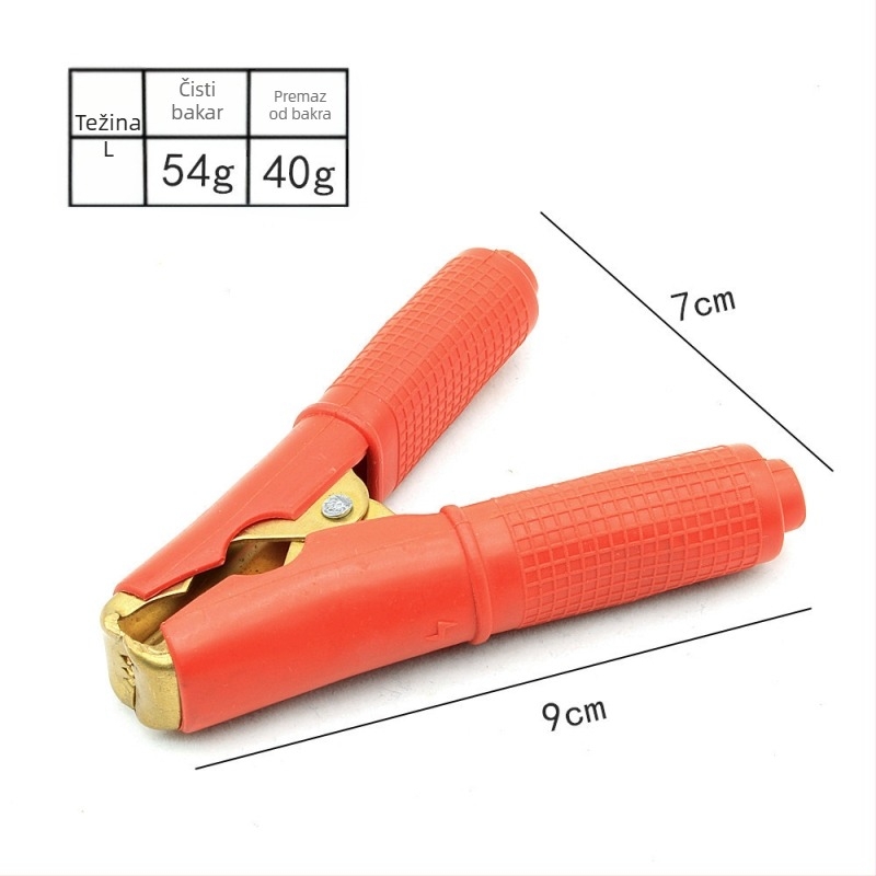 Pawe kliješta za bateriju, krokodilski klip, čisto bakar, model N/M/L/Y/K