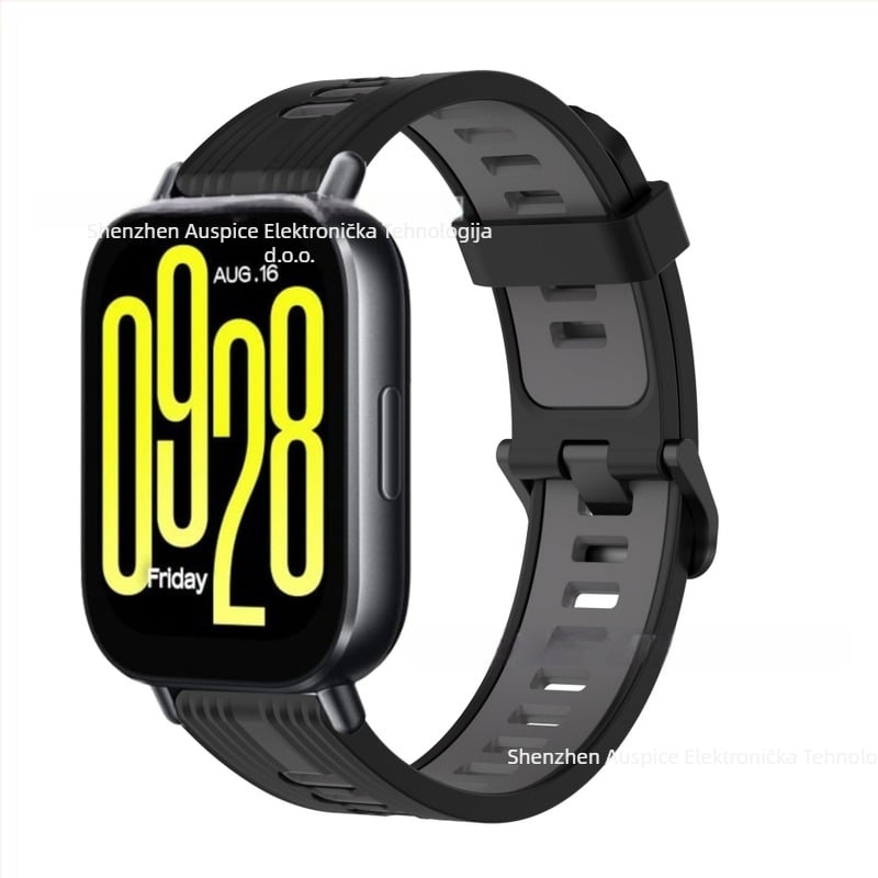 Silikonska narukvica za Redmi Watch 5 Lite Active s vertikalnim uzorkom - 20 g, kopča s iglom, jednostavan stil, izdanje 2024