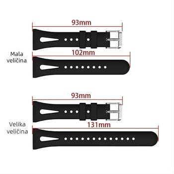 Silikonska narukvica za Fitbit Versa4, Versa3, Sense2 – Droplet Sport dizajn, kopča s pinom, 20 g