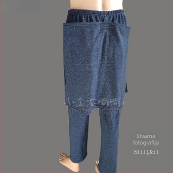 Open-Crotch Nursing Pants za starije bolesnike na postelji, 100% pamuk, ultra tanko, zadržava toplinu, za muškarce