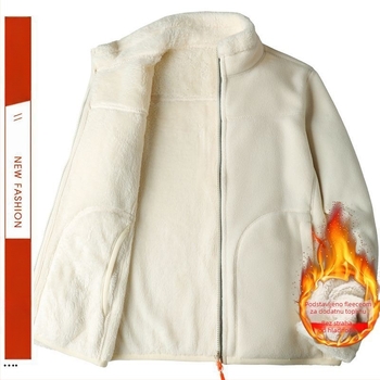 Unisex reverzibilna fleece jakna, s kapuljom i mogućnošću skidanja, prugasti pamuk materijal, podstava od poliestera