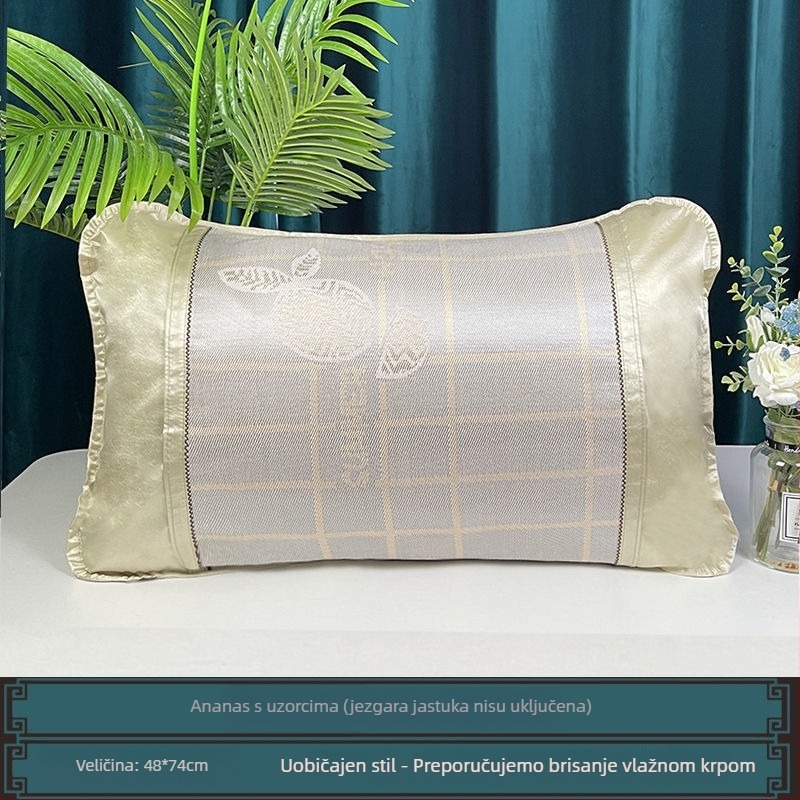 Set navlaka za jastuke od ledene svile, par hlađajućih navlaka 48×74 cm, za djecu, sladak dizajn navlake za jezgru jastuka