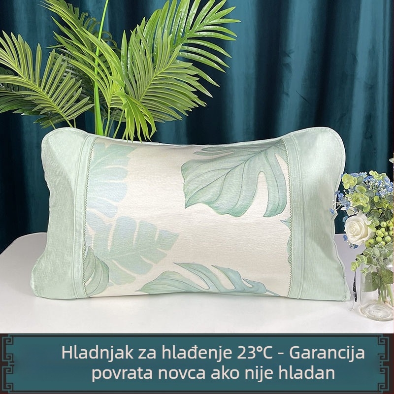 Set navlaka za jastuke od ledene svile, par hlađajućih navlaka 48×74 cm, za djecu, sladak dizajn navlake za jezgru jastuka