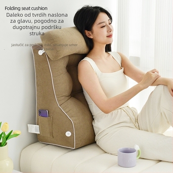 Jastuk za potporu struka i vrata, jastuk za čitanje, poluležeći naslon, za trudnoću