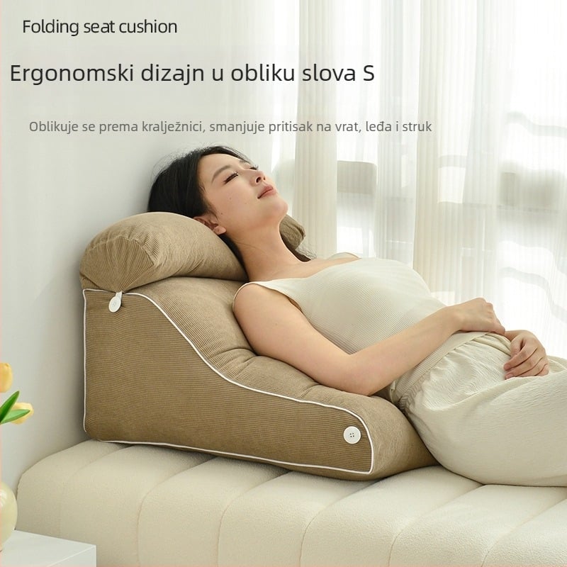 Jastuk za potporu struka i vrata, jastuk za čitanje, poluležeći naslon, za trudnoću