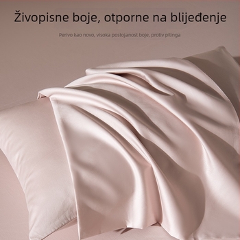 Trodijelni set plahte od pamuka dugih vlakana, jedne boje, za madrac 1,8 m, moderan minimalistički dizajn