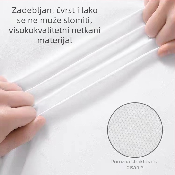 Jednokratna posteljina za salone ljepote, 100 kom., prozračan netkani materijal