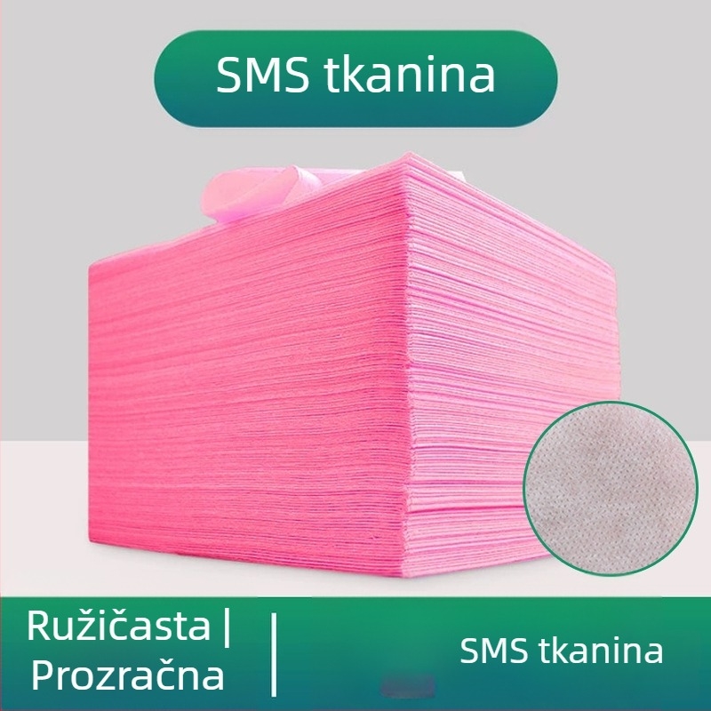 Jednokratna posteljina za salone ljepote, 100 kom., prozračan netkani materijal