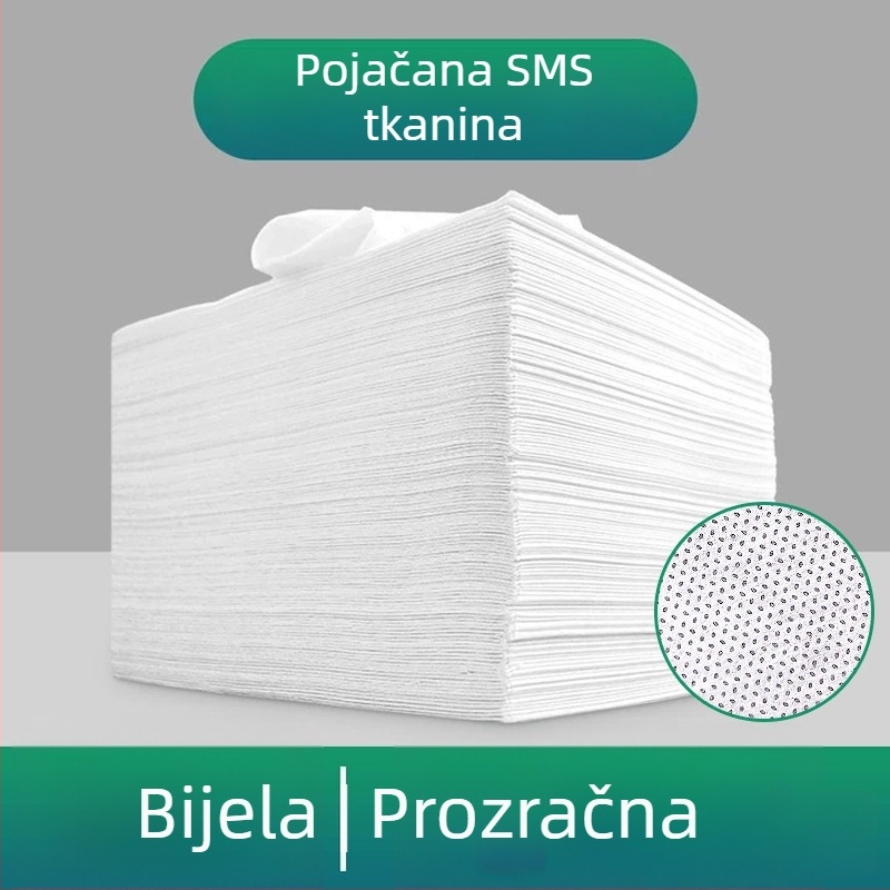 Jednokratna posteljina za salone ljepote, 100 kom., prozračan netkani materijal
