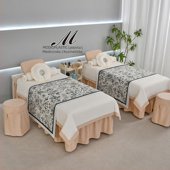 Četverodijelni set navlaka za kozmetičku ležaljku – lagani luksuz za salon ljepote