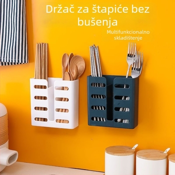 Zidni držač za štapiće i žlice, PP materijal, višenamjenski kuhinjski spremnik, porijeklo: Chaozhou