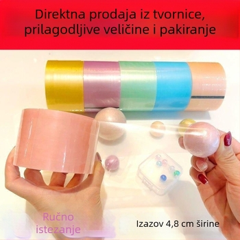 Dekompresivna traka s BOPP podlogom, debljina 50 μm, tiskano logo