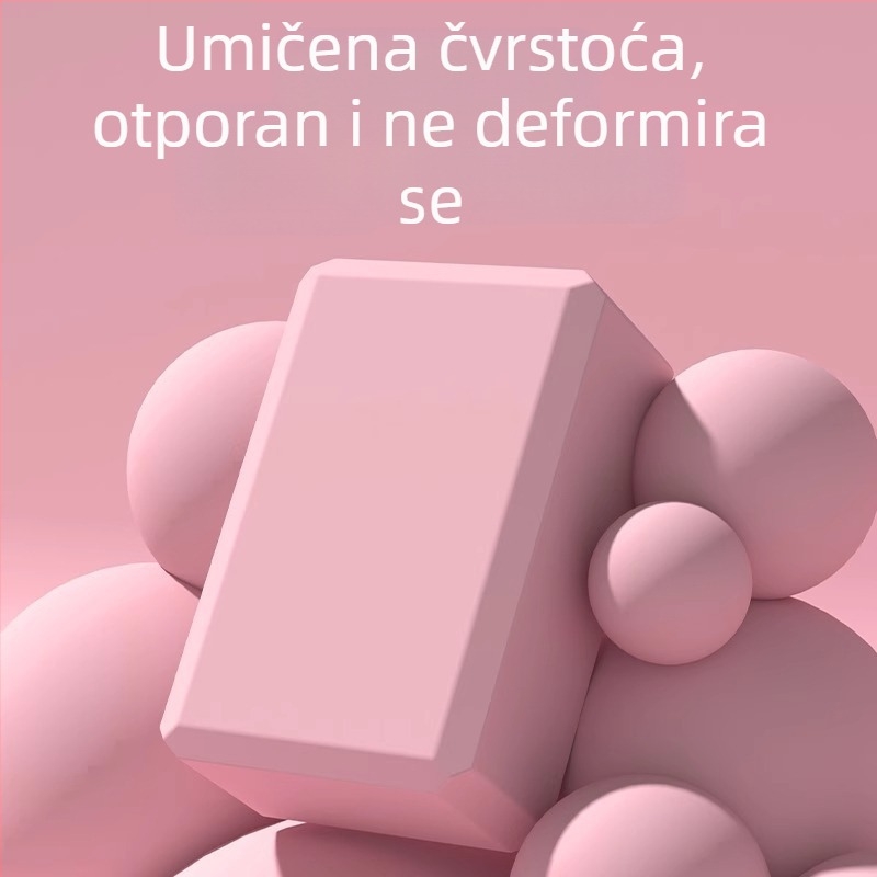 Blok za jogu – visoke gustoće pjena, protivklizni, za kućni fitness i ples za žene i djecu