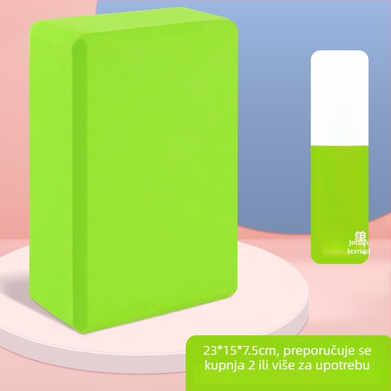 Blok za jogu – visoke gustoće pjena, protivklizni, za kućni fitness i ples za žene i djecu