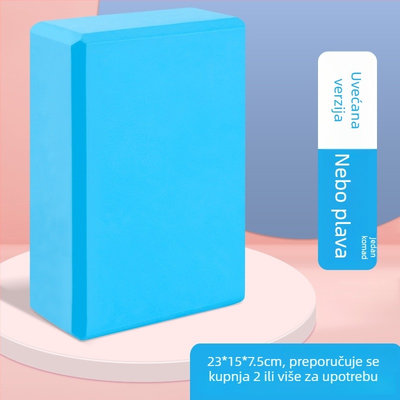 Blok za jogu – visoke gustoće pjena, protivklizni, za kućni fitness i ples za žene i djecu