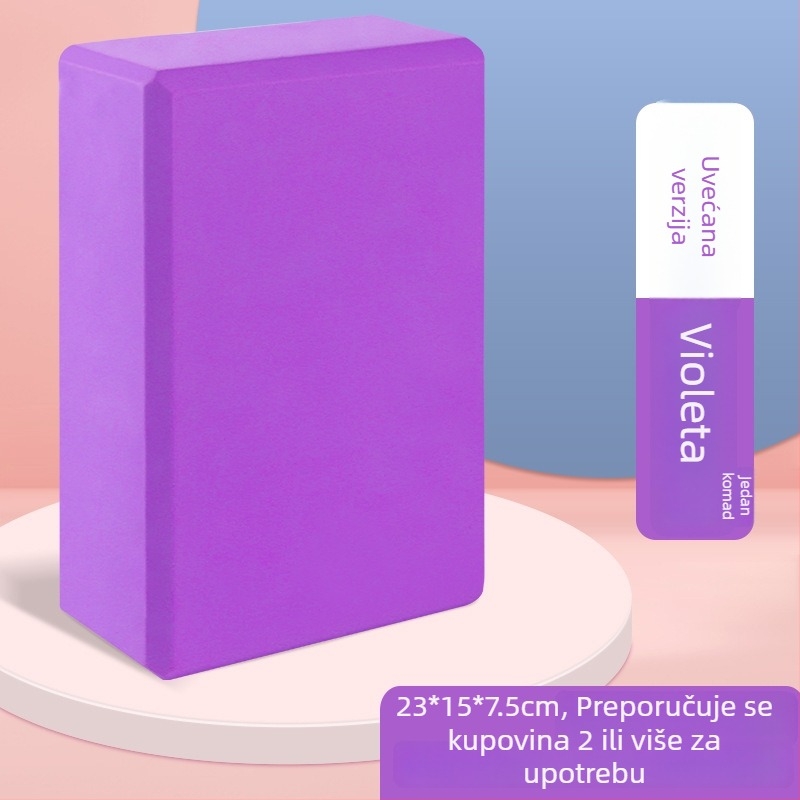 Blok za jogu – visoke gustoće pjena, protivklizni, za kućni fitness i ples za žene i djecu