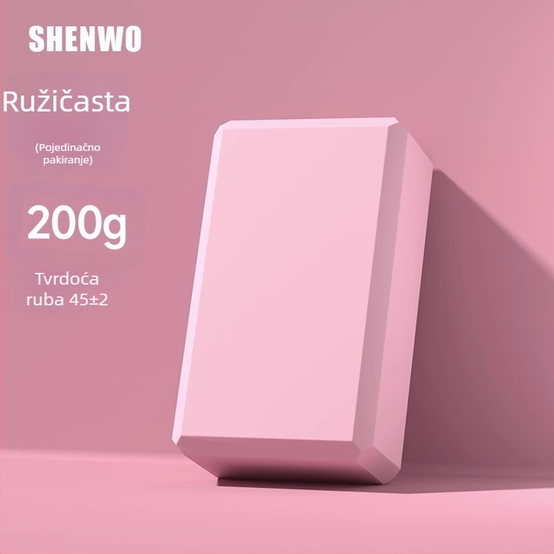 Blok za jogu – visoke gustoće pjena, protivklizni, za kućni fitness i ples za žene i djecu