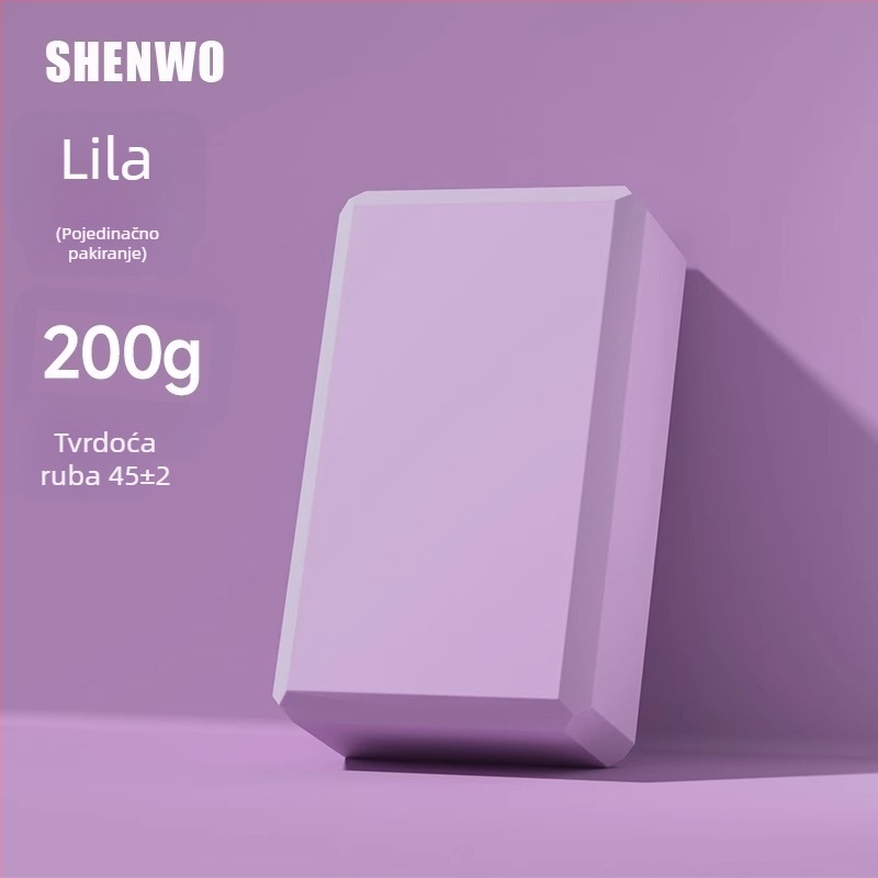 Blok za jogu – visoke gustoće pjena, protivklizni, za kućni fitness i ples za žene i djecu