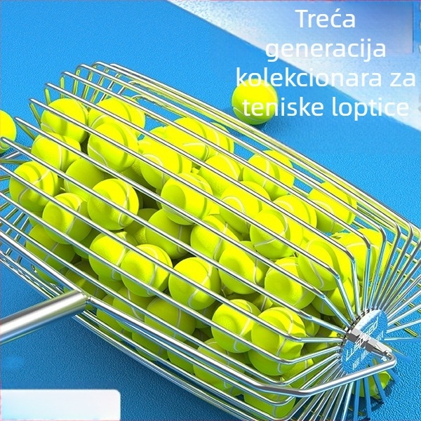 Lagan teleskop za skupljanje teniskih lopti s valjkom