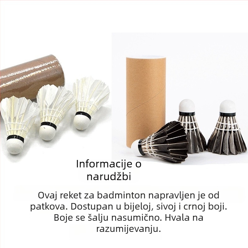 Raketa za badminton za odrasle i djecu, okvir od titanijskog legura, iznimno tvrda, direktan udarac, pogodna za badminton i tenis, težina 95-100 g