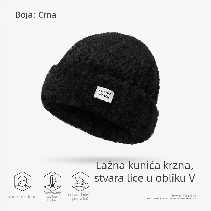Vunena zimna kapa s kapuljačom za vanjske sportove, topla i otporna na vjetar, zaštita ušiju, unisex