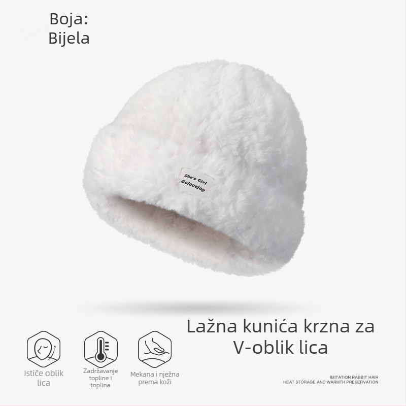 Vunena zimna kapa s kapuljačom za vanjske sportove, topla i otporna na vjetar, zaštita ušiju, unisex