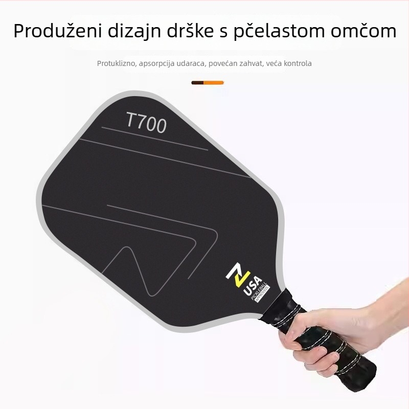 Lidakang pickleball raketa od karbonskih vlakana s teksturom T700 i mat završnim slojem, težina 225 g