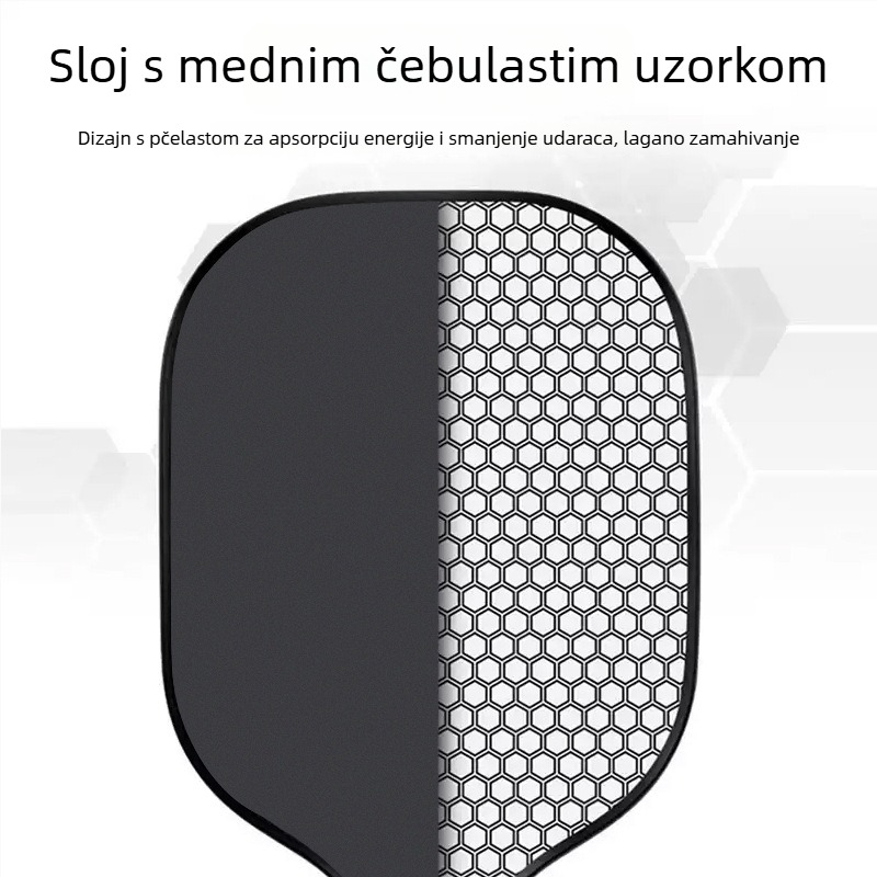 Lidakang pickleball raketa od karbonskih vlakana s teksturom T700 i mat završnim slojem, težina 225 g
