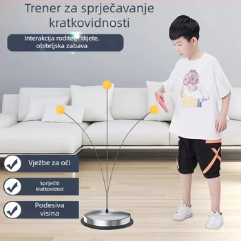 Unutarnji trener za stolni tenis, od nehrđajućeg čelika, za učenike, samostalno vježbanje, obrazovna igračka.