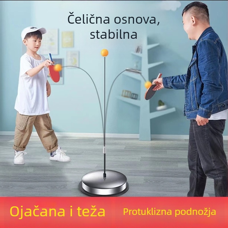 Unutarnji trener za stolni tenis, od nehrđajućeg čelika, za učenike, samostalno vježbanje, obrazovna igračka.