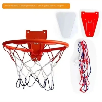 Drvena unutarnja zidna ploča za košarku s ugradnjom bez bušenja i podesivom visinom