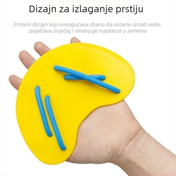 Perajka za ruku tipa dlana za odrasle – ABS + silikon gel, marka HHS, slobodni stil plivanja