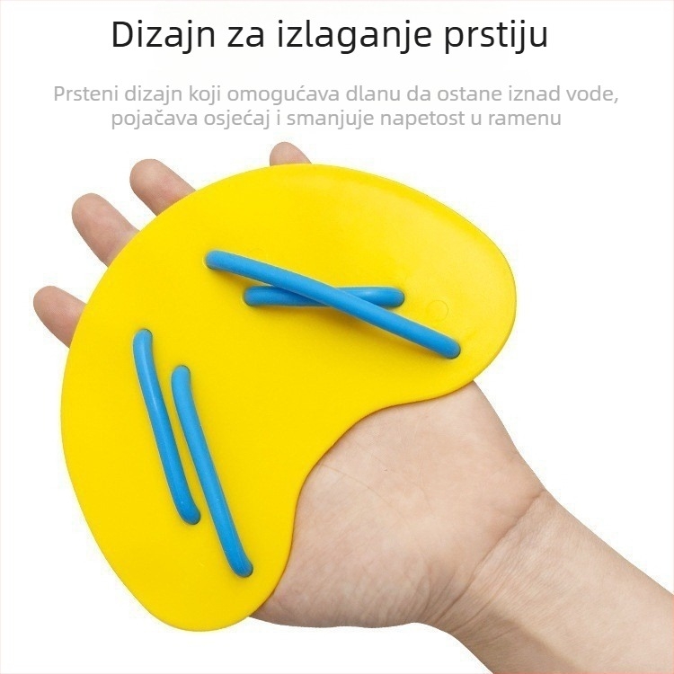 Perajka za ruku tipa dlana za odrasle – ABS + silikon gel, marka HHS, slobodni stil plivanja