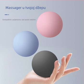 Miofascijalna masažna lopta - silikon, ne napuhuje se, za ramena, vrat, noge i leđa