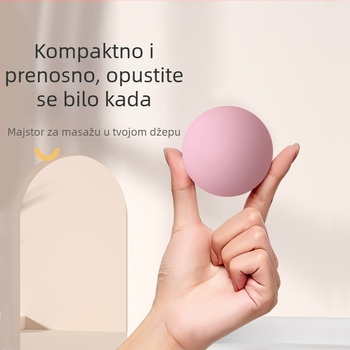 Miofascijalna masažna lopta - silikon, ne napuhuje se, za ramena, vrat, noge i leđa